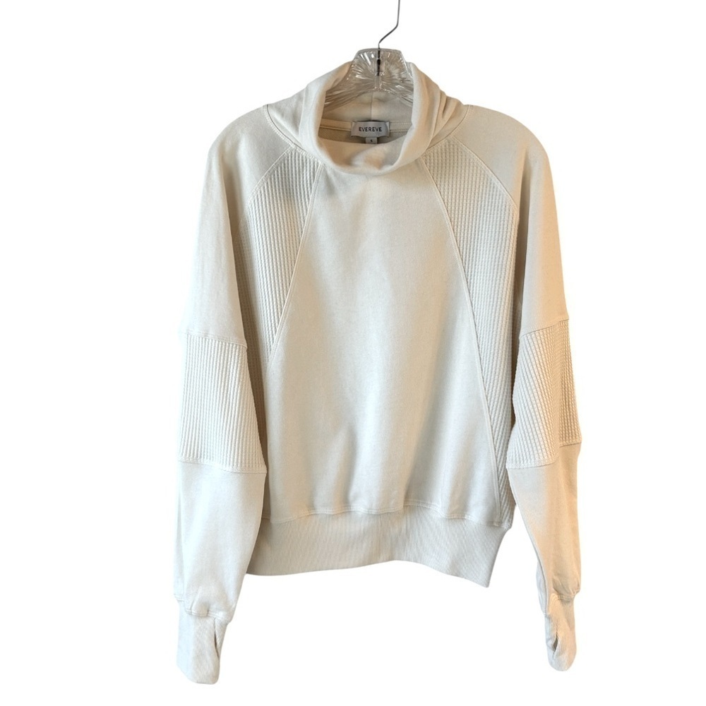 NWT Evereve Kassandra thermal mix sweatshirt - Picture 6 of 9